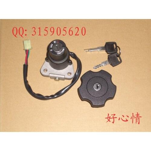 GXT200 Motorcycle Electric Door Lock Fuel Tank Lock Suitable for Suzuki Motorcycle QM200GY-B Set Lock 200cc Accessories