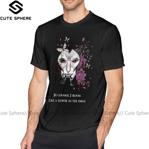 Jhin T Shirt Jhin The Virtuoso T-Shirt Short Sleeve 100 Percent Cotton Tee Shirt Plus size Classic Men Graphic Awesome Tshirt