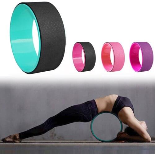 Yoga Wheel Yoga Pilates Circle TPE Fitness Roller Full Body Training Tool Back Waist Slimming Shaping Yoga Exercise Pilates Ring