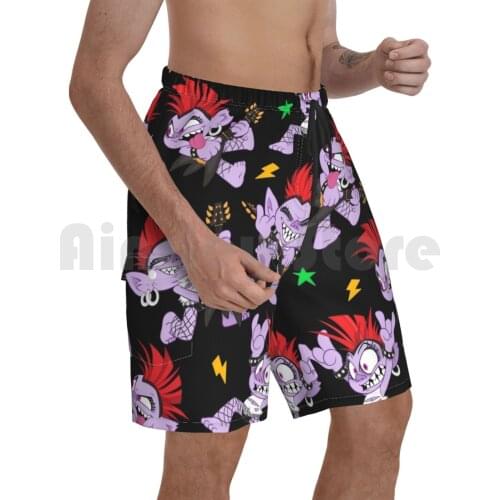 Queen Barb Forever! Beach Shorts Men Beach Pants Swim Trunks Trolls Trolls World Tour Barb Trolls Dreamworks Trolls