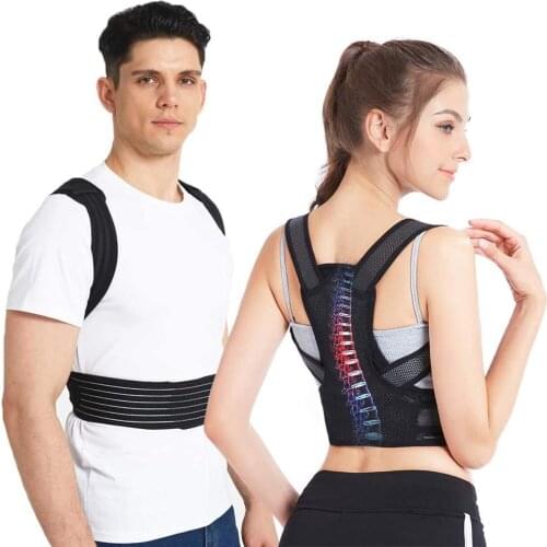 Posture Correction Spinal Support Back Brace Bad Posture Back Shoulder Pain Relief Adjustable Lumbar Corset for Posture