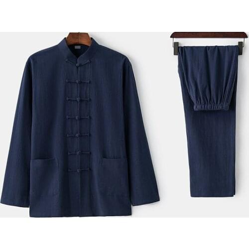 Red/black/blue/gray Cotton&linen tang suits wing chun uniforms kung fu martial arts clothing lay meditation suit spring&autumn