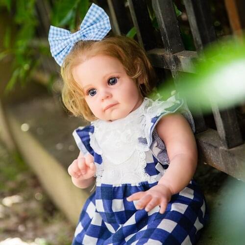 22" Summer Lovely Girl Reborn Baby Dolls Soft Body Realistic Reborn Dolls For Children Play Toys Gifts