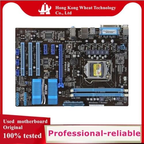 For ASUS H61M-K Motherboard Socket LGA 1155 DDR3 SATA2 For Intel H61 Original Desktop Used Mainboard
