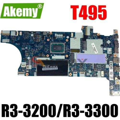 NM-C131 For Lenovo Thinkpad T495 Laptop motherboard With CPU Ryzen R3-3200/R3-3300 8GB-RAM DDR4 100% Fully Tested
