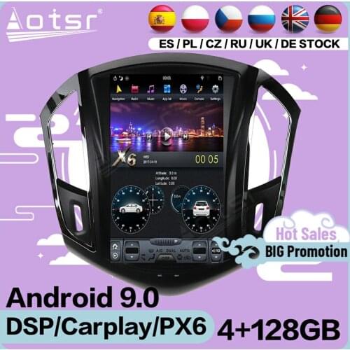 128G Tesla Screen Multimedia Stereo Android Player For Chevrolet Cruze 2012 2013 2014 2015 GPS Navigation Audio Radio Head Unit