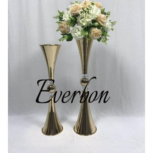 New stlye Metal Flower Vase Wedding Tabletop Vase Home Table Metal Flowers Vases wedding decoration wholesalers