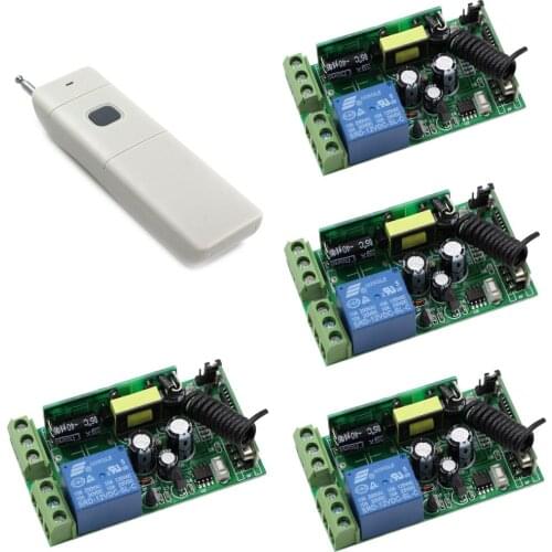 High Power 1000W Remote Control Button Transmitter ON OFF 1CH AC 85V-250V Wireless Remote 20-1000m Radio Remote Key 315/433mhz