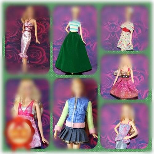 30cm Doll Dress Fashion Clothes handmade outfit For Barbie Doll Accessories Baby Toys Best Girl' Gift