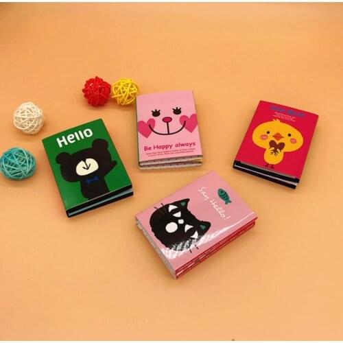 Notes Notepads Hot 180 Pages Sticker Mini Animal Sticky Notes 4 Folding Memo Pad School Stationery LX6905