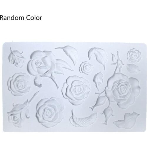DIY Handmade Soap Making Supplies Silicone Fondant Molds Exquisite Rose Cake Decorating Family Candle Molds Flexible