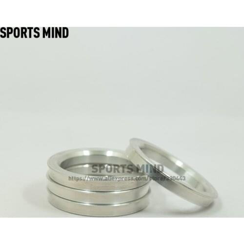 4PCS/lot Car Wheel Hub Centric Rings OD=74.1mm ID=57.1mm Aluminium Alloy Car Wheel Bore Center Collar