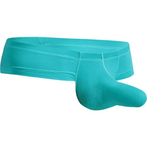 Sexy Men Penis Underwear European Size Low-rise Elephant Nose Big Pouch Male Boxer Shorts Panties Gay Men Underwear Calzoncillos