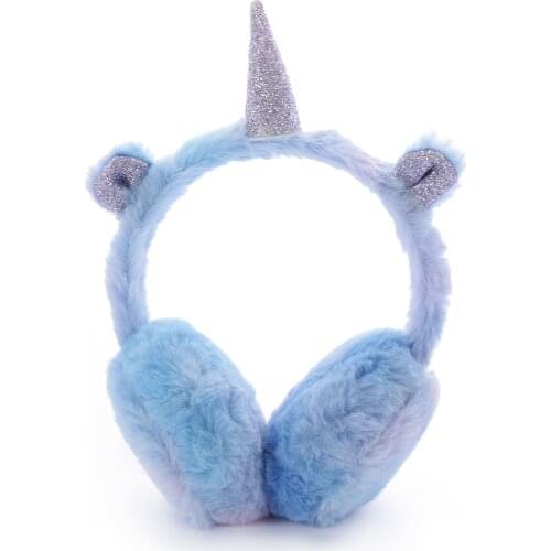 Winter Ear Muffs Ear Warmer Kids Lovely Thicken Plush Unicorn Earmuffs New High Quality Ear Cover Warmer Accessories ear saver