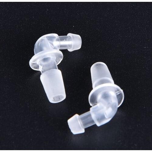 2PCS Transparent Earphone Cord Tubing Connector Style Tubing Adaptor Hearing Aid Accessories Nose/Ear Clips