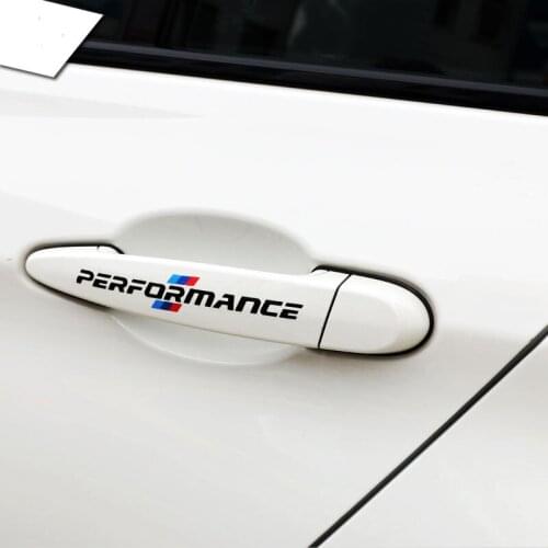 4pcs car door handle sticker for BMW E39 E46 E39 E90 E60 E30 F10 F30 3 Series