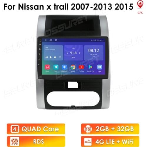 Car Audio 10inch for Nissan X-Trail 2 T31 XTrail 2007-2015 Car Stereo Multimedia Video Player Android 4 Core DSP GPS USB 32GB 4G