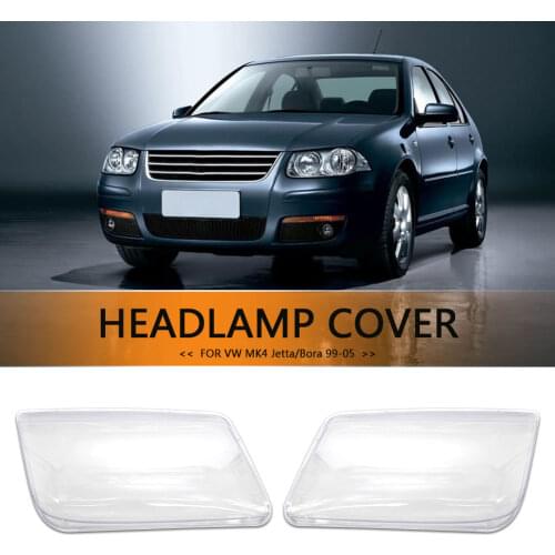 Car Lights Headlight Head Lamp Cover Plastic Headlight Lens Left Right LH RH for Volkswagen Jetta Bora MK4 1999-2005