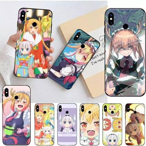 Miss Kobayashis Dragon Maid Phone Cases For Xiaomi Redmi note 7 8 9 t k30 max3 9 s 10 pro lite Luxury brand shell funda coque