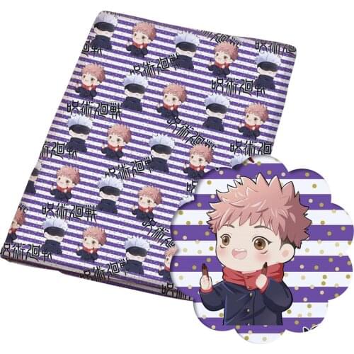 Diy 50*140CM flower pattern Polyester cotton Fabric Patchwor Printed for Tissue Kids Home Textile for Sewing Doll Dress Curtain