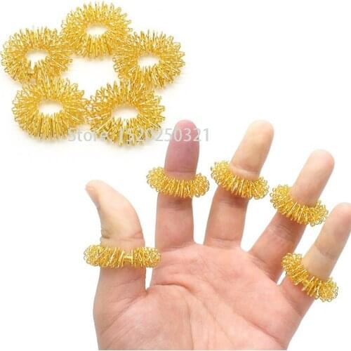 Hot selling finger massage ring acupuncture ring health massager relax hand massage finger weight loss weight 30 pieces