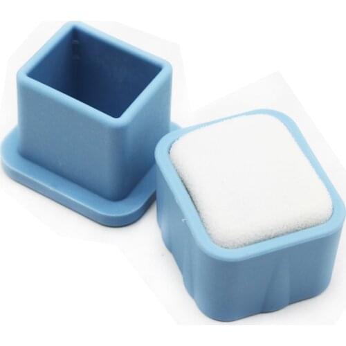 1 pcs Dental Lab Equipment Square Stand Cleaning Foam File Drills Block Holder blue Dentist tools Dentistry laboratory Products