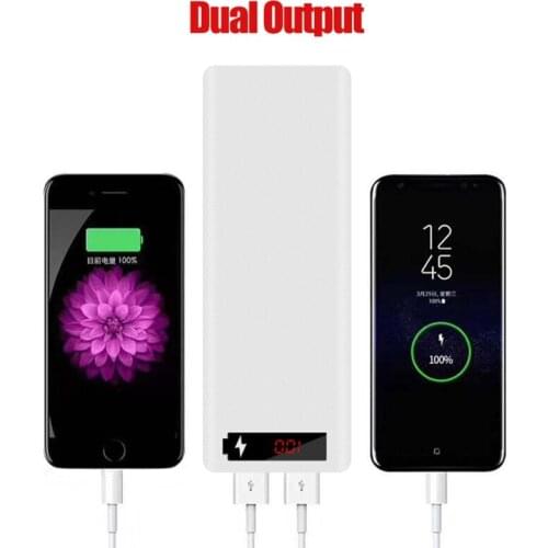 L10 LCD Display DIY 10x18650 Battery Case Power Bank Shell Portable External Box Without Battery Powerbank Protector