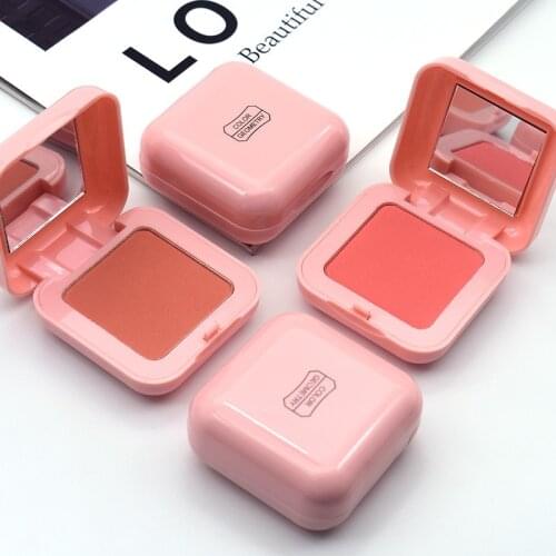 Monochrome Blush Rouge Makeup Palette Mineral Powder Matte Long Lasting Natural Cream Blush Powder Rouge Makeup Korean Blush