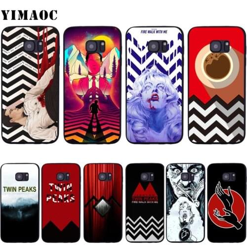 YIMAOC Twin Peaks Fire Walk with Me Soft Silicone Case for Samsung Galaxy S6 S7 Edge S8 S9 Plus A3 A5 A6 Note 8 9