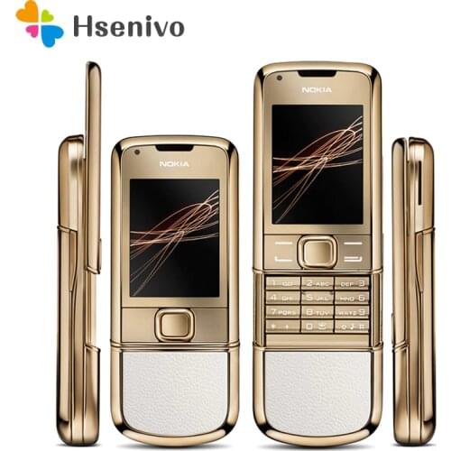 DHL Refurbished 100% Original Unlocked Nokia 8800 Arte Gold 4G Internal Memory Phone camera 3.15MP Free shipping
