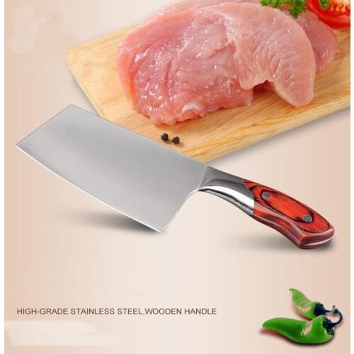 New multifunctional japanese style kitchen knife 7" chef knife stainless steel kitchen knives meat cleaver kitchen accessories