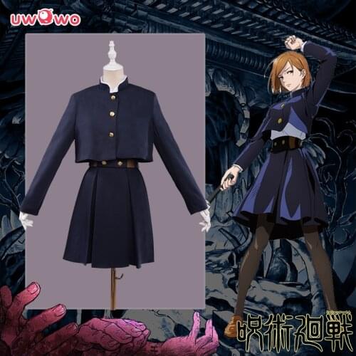 UWOWO Jujutsu Kaisen Nobara Kugisaki Cosplay Costume School Uniform Party Carnival Outfit