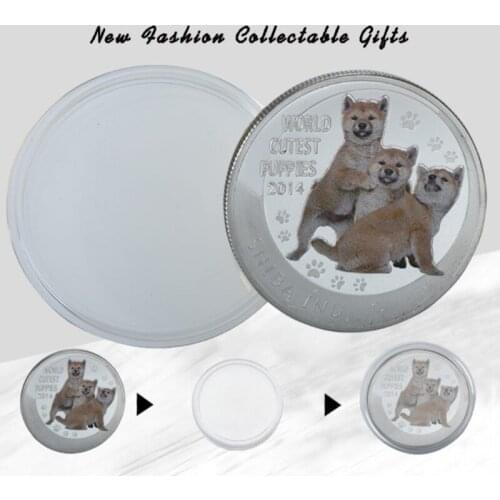 Cute Dog Pattern Dog Dogecoin Commemorative Coins Souvenir Collection Gifts Dogecoin Beautiful WOW Gold Plated