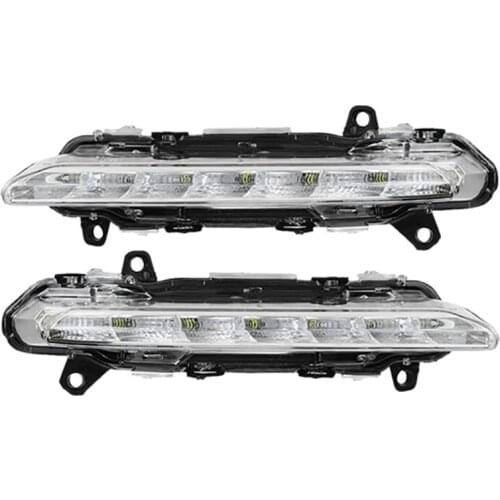 Front Fog Lamp for Benz S-Class W221 S350 S500 2009-2013 Bumper Fog Light LED DRL Daytime Running Light