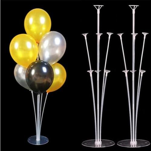 7 Tube Balloon Stand Birthday Balloons Arch Stick Holder Wedding Decor Baloon Globos Birthday Party Decorations Kids Ballon Arch
