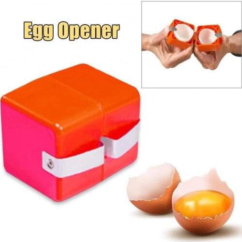 Portable egg opener Handheld Egg Cracker Shell Opener ABS egg cubes Cracking Cooking Baking Kitchen egg Tools Accessories