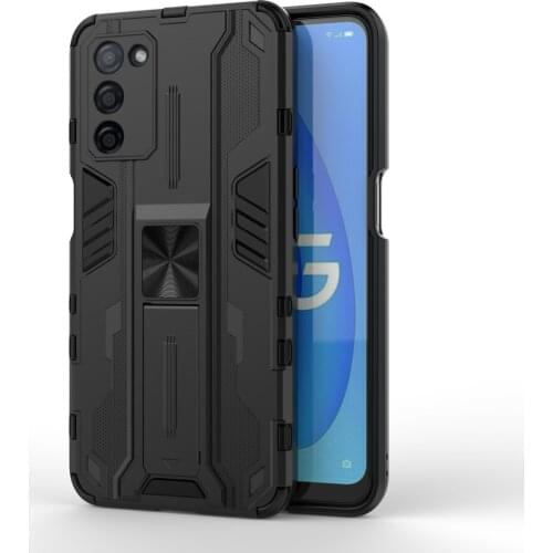 Magnetic Kickstand TPU Bumper Armor Shockproof Case For OPPO A93 5G Lens Protection Hard PC Stand Holder Back Cover Coque Fundas