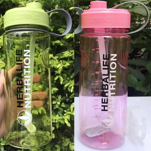 Factory Direct Sale 1000ml Herbalife Nutrition Drinkware Protein Camping Hiking Space Straw Shaker Water Bottle