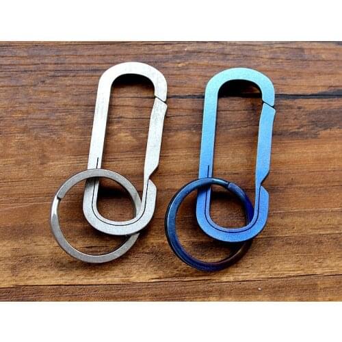 Christmas Gifts Titanium Alloy Bearing Type Design Key Ring Multi-purpose Fast Hook Car Key Chain EDC Multi Tools Keychain New