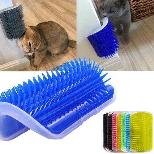 Cats Brush Corner Cat Massage Self Groomer Comb Brush Cat Rubs the Face with a Tickling Comb Cat Product