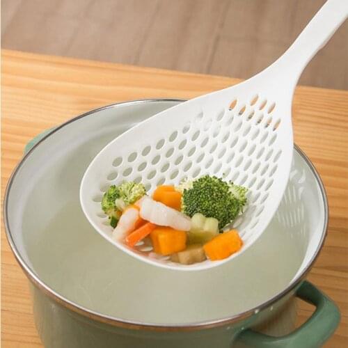 1 Pcs Kitchen Gadgets Colander Strainer Food Drain Shovel Strainers Slotted Skimmer Sifter Sieve With Handle For Cooking Baking
