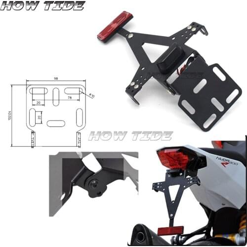 Dedicated Adjustable high quality Angle License Number Plate Holder Bracket For SUZUKI Hayabusa GSR 600/750 GSXR 600/750 SV650