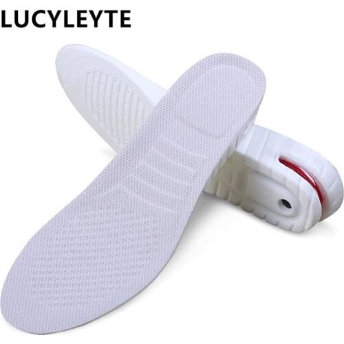 PU two-layer heightening white insole increased insole mens womens invisible movement increased cushion 3cm/4.5cm
