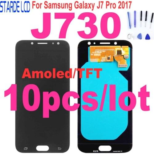 10 Pcs J730 LCD For Samsung Galaxy J7 Pro LCD 2017 J730 SM-J730F J730FM/DS J730F LCD Display Touch Screen Digitizer Assembly
