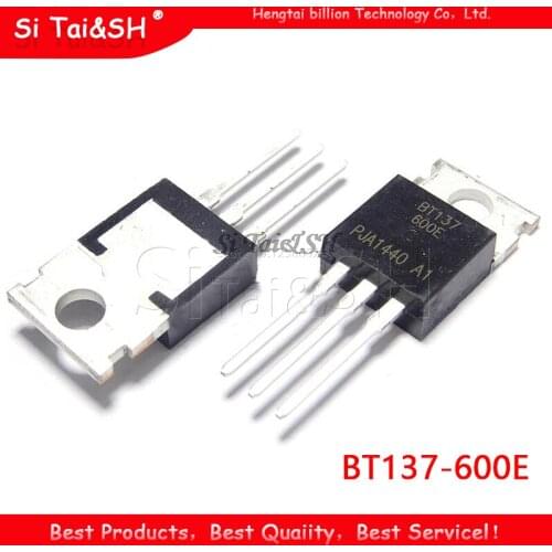 10pcs BT137-600E TO220 BT137-600 TO-220 BT137 137-600 137-600E Triacs sensitive gate 8A/600V new and original