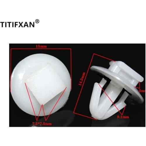 20PCS Auto Sill strip door panel anti-scratch trim side skirt plastic fasteners clips for Lexus ES250/ES350/RS