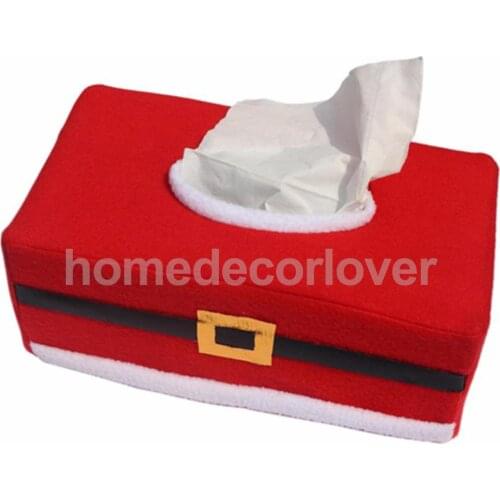 25.5X14X9.5CM Flannelette Christmas Rectangle Tissue Box Set