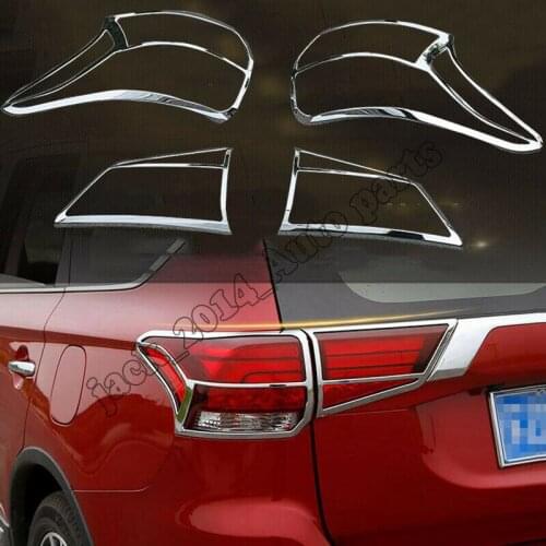 ABS Chrome Rear Tail Light Lamp Cover Trim For Mitsubishi Outlander 2016 2017 2018 2019 Auto Accessory Exterior decoration Trim