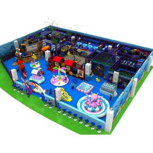 Kids indoor playground park children city fun castle Large-scale recreation ground YLW-IN171064