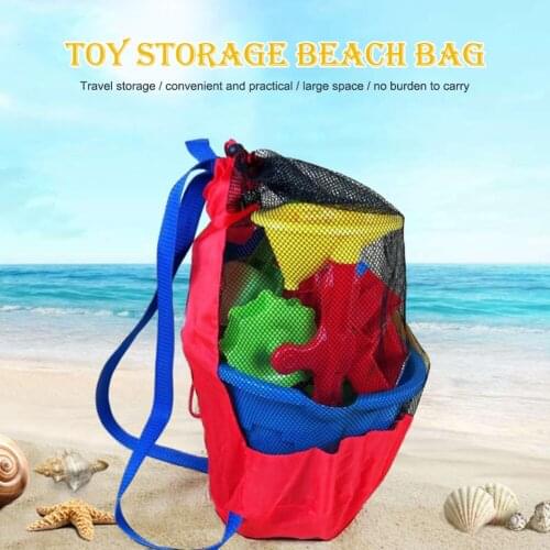 Children Beach Mesh Toys Storage Bag Sand Shovel Tool Net Outdoor Backpacks Bathroom Organizer Water Toys for Kids